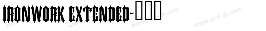 Ironwork Extended字体转换